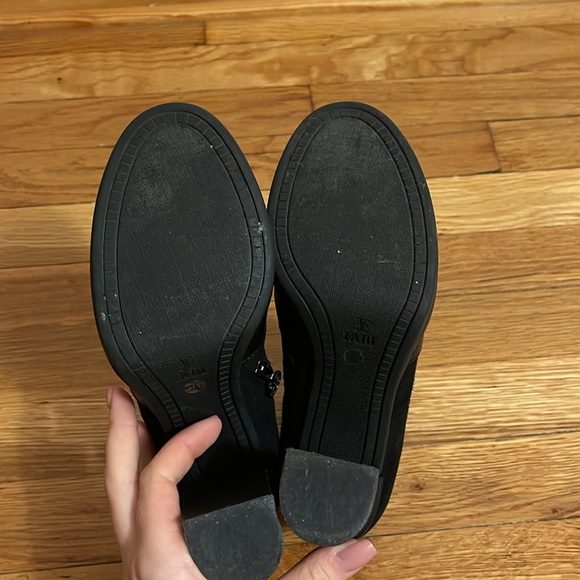 FABI Leather Black Heeled Booties - Picture 3 of 5